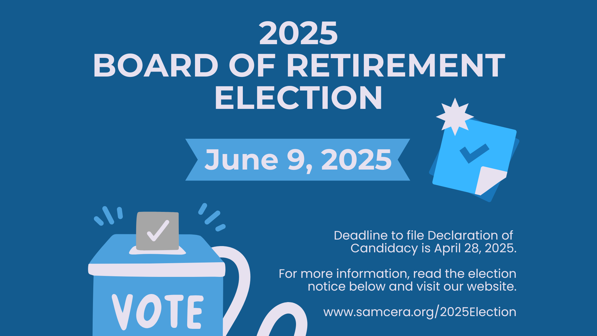 Notice of June 9, 2025 Election